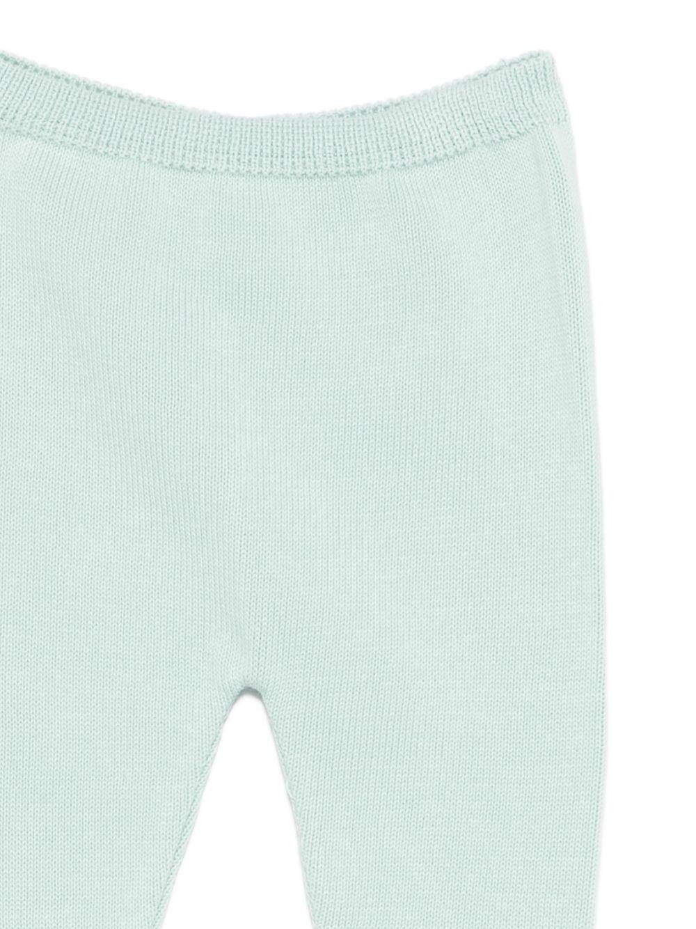 Set maglioncino e pantaloni per neonati Paz Rodriguez verde con dettaglio fiocco - Rubino Kids