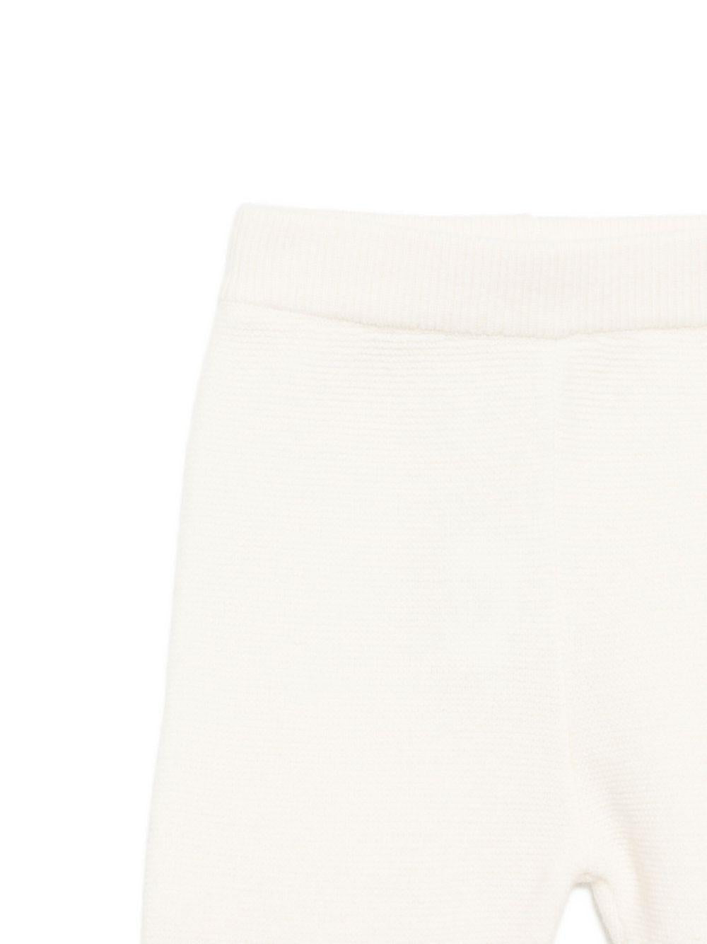 Set maglione e pantaloni per neonatiTartine Et Chocolat bianco con rifiniture a coste - Rubino Kids