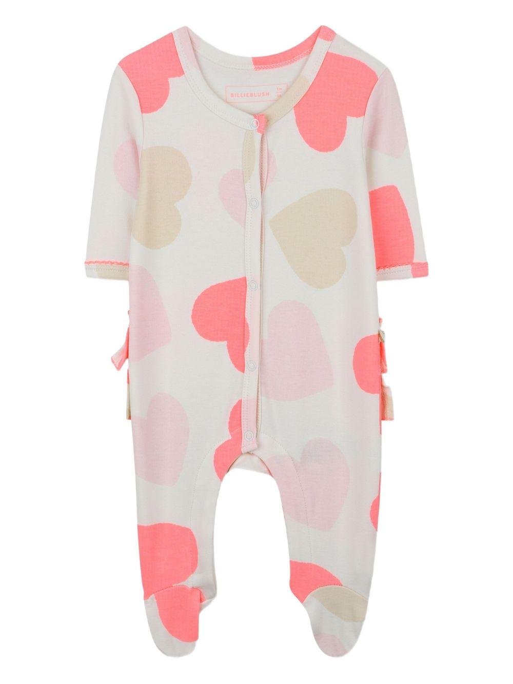 Set neonata Billieblush bianco con stampa a cuori - Rubino Kids