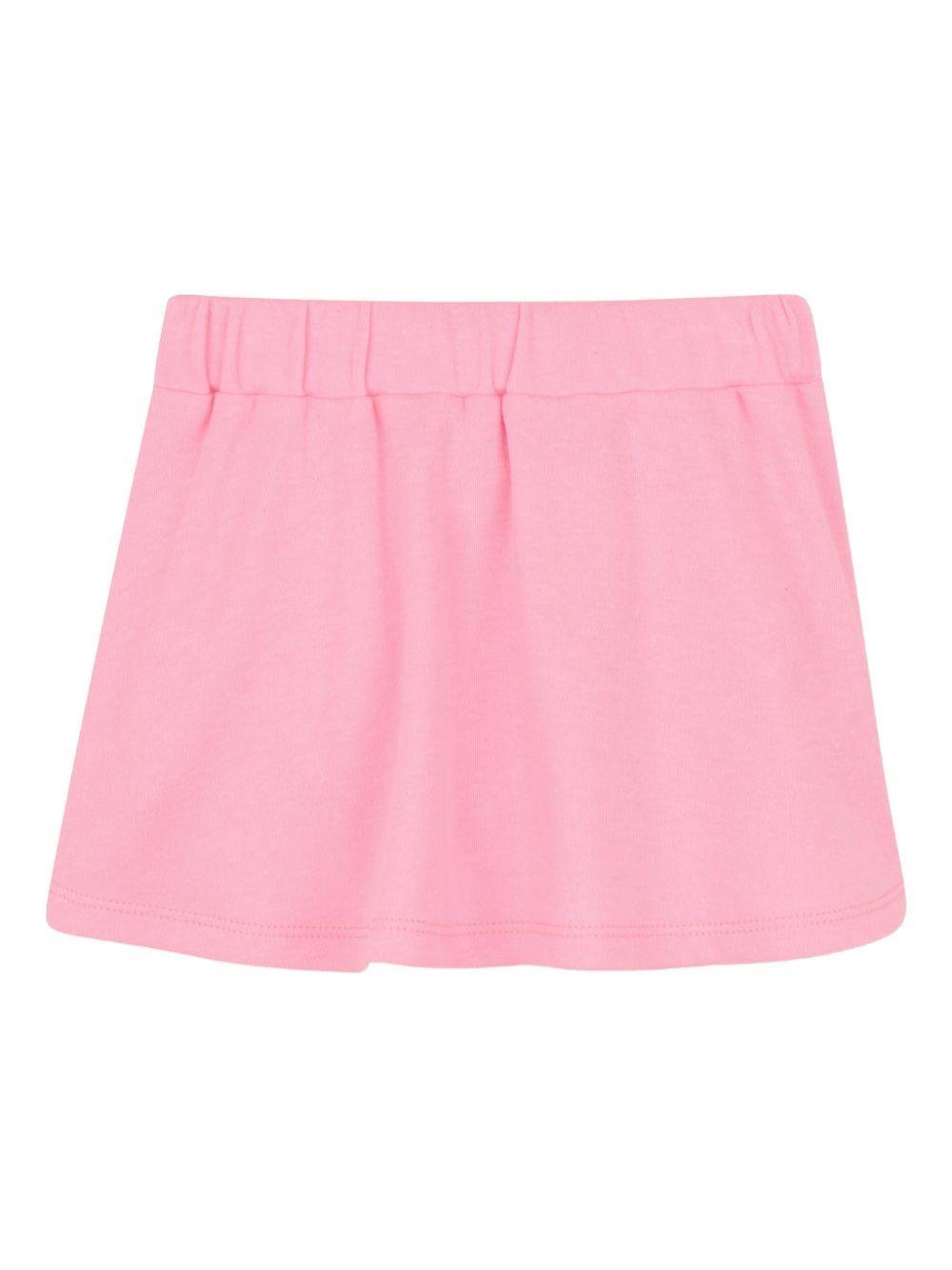 Set t-shirt e gonna per neonata Karl Lagerfeld Kids multicolore con stampa Ikon Choupette - Rubino Kids