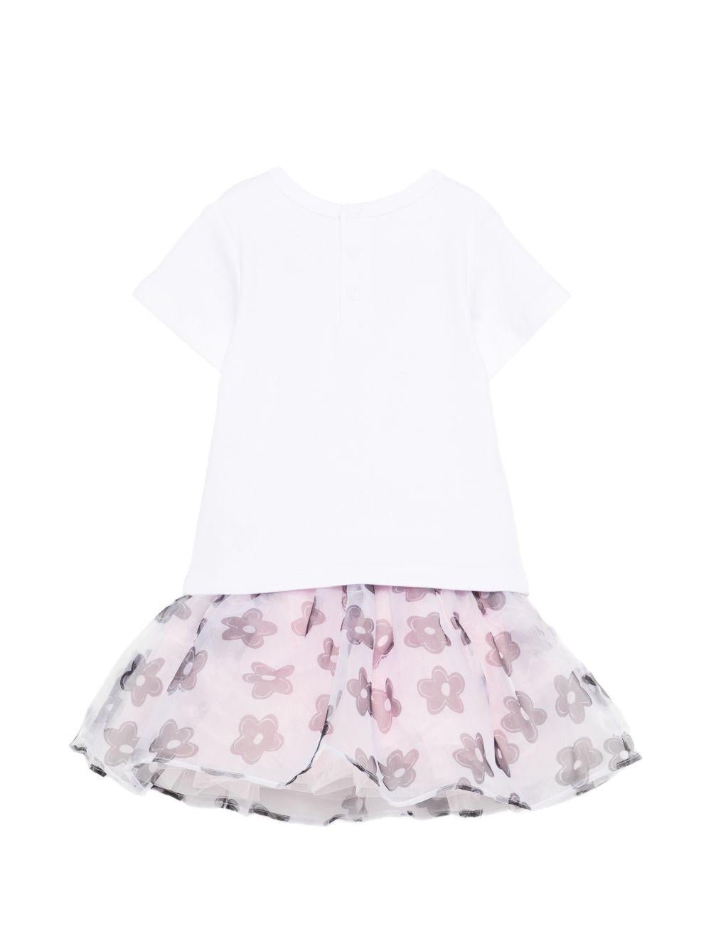 Set t-shirt e gonna per neonata The Marc Jacobs Kids multicolore con stampa floreale - Rubino Kids