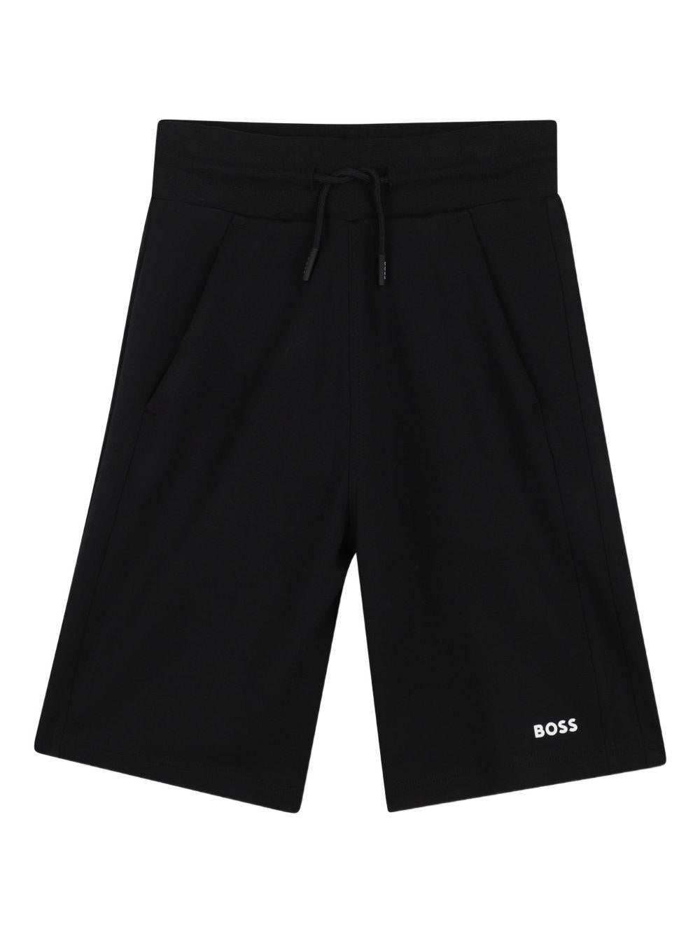 Set t-shirt e shorts per bambino Boss Kids multicolore con logo - Rubino Kids