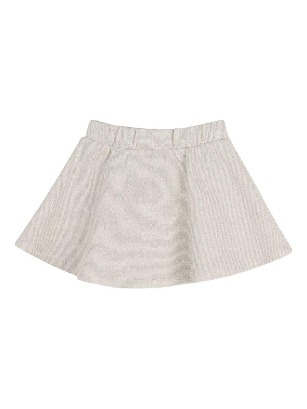 Set t-shirt, giacca e gonna per neonata Michael Kors Kids beige con design svasato - Rubino Kids