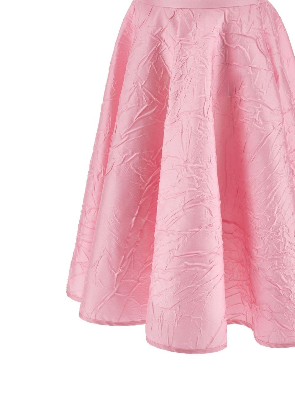 Set top e gonna per bambina Monnalisa rosa con applicazione fiore - Rubino Kids