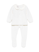 Set top e pantaloni per neonata Paz Rodrìguez bianchi in maglia - Rubino Kids