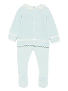 Set top e pantaloni per neonata Paz Rodrìguez verde in pizzo - Rubino Kids