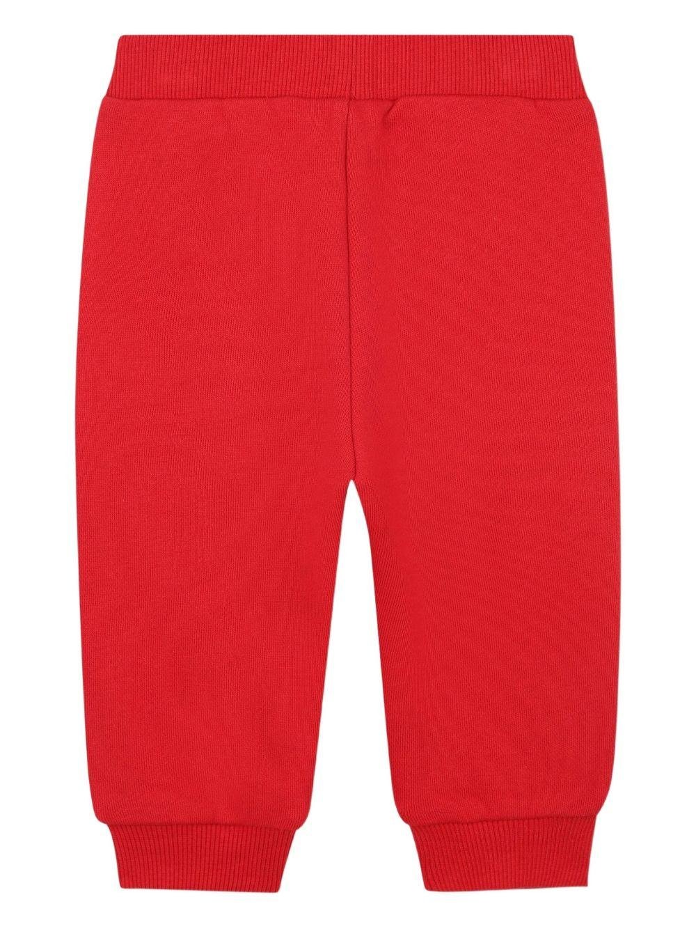 Set tuta sportiva per neonato Kenzo Kids rosso con logo - Rubino Kids