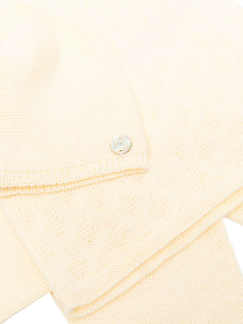 Set tutina, capello e coperta per neonati Paz Rodriguez giallo lavorato a maglia - Rubino Kids