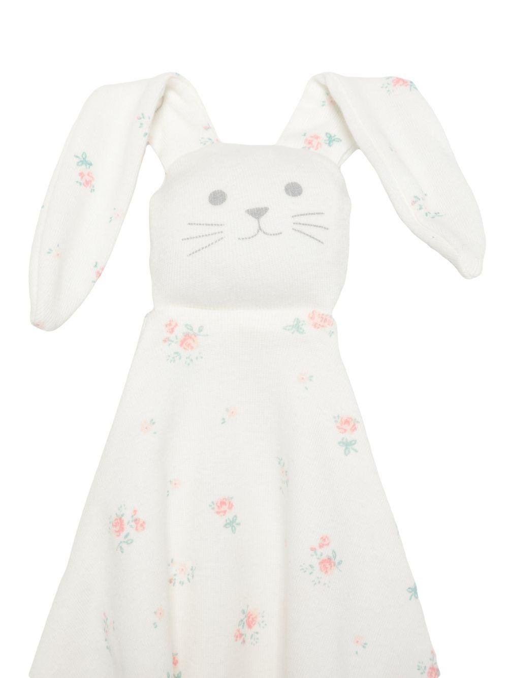 Set tutina cappello e doudou per neonata Petit Bateau bianco con stampa floreale - Rubino Kids