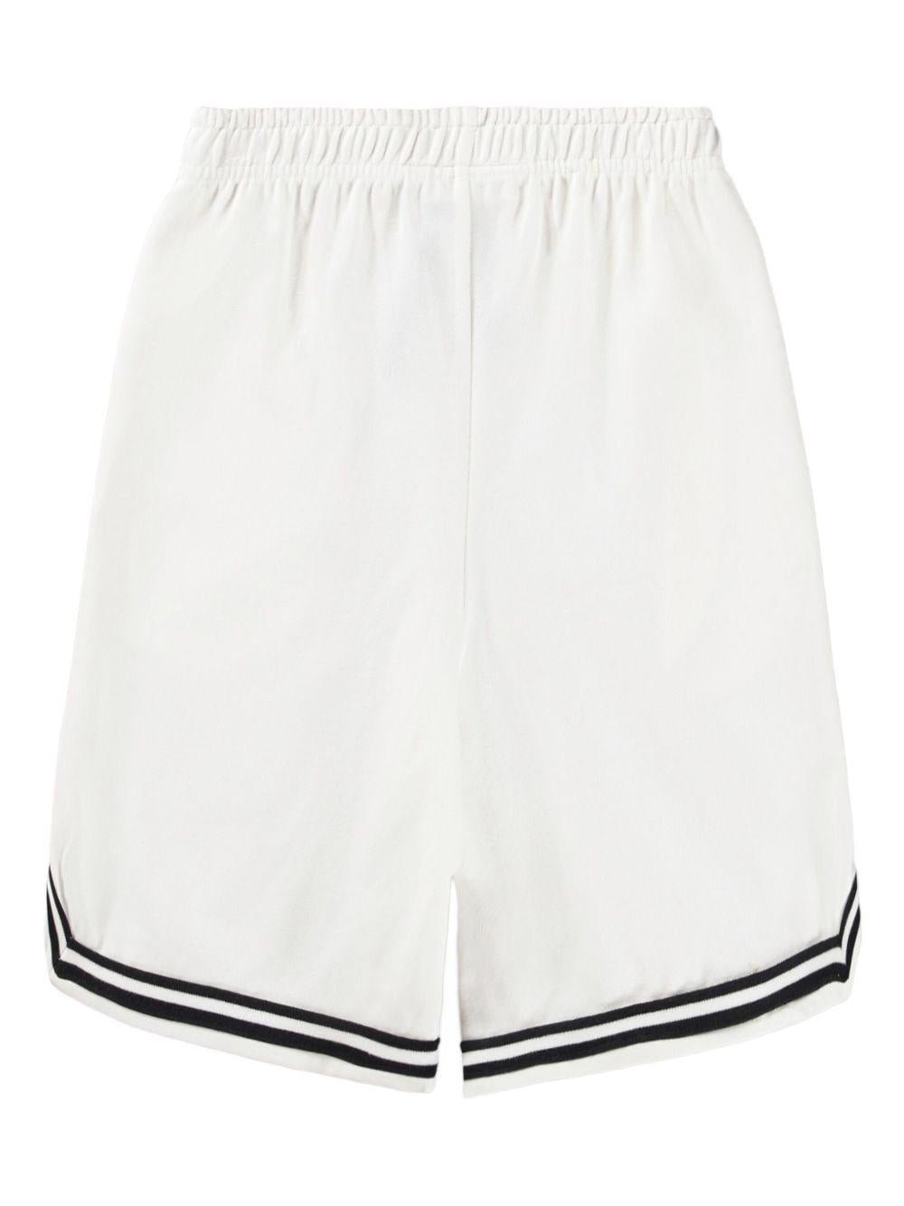 Shorts Adeen per bambino Molo bianchi con bordo a contrasto - Rubino Kids