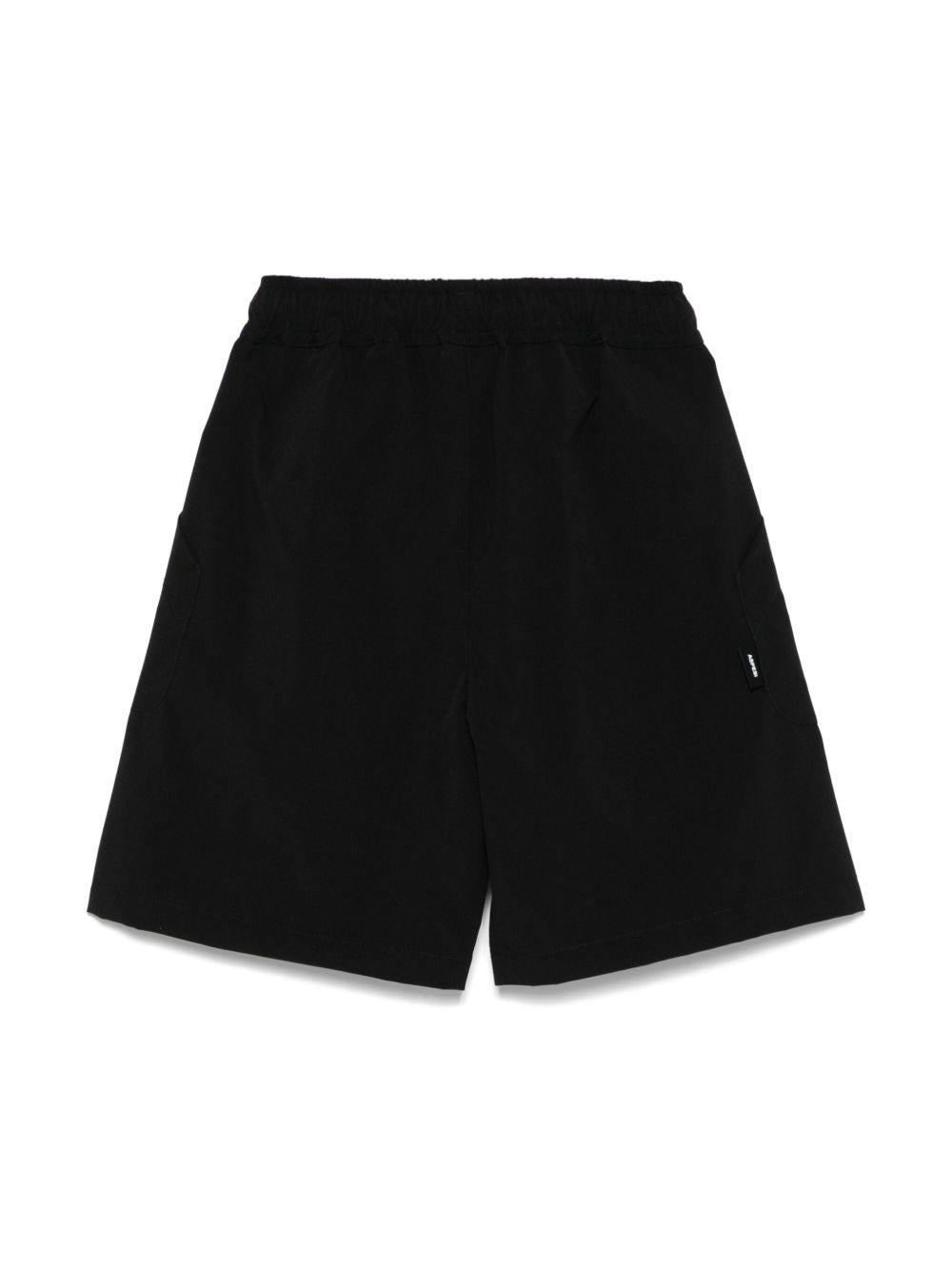 Shorts con coulisse per bambino Aspesi Kids nero con mini targhetta - Rubino Kids