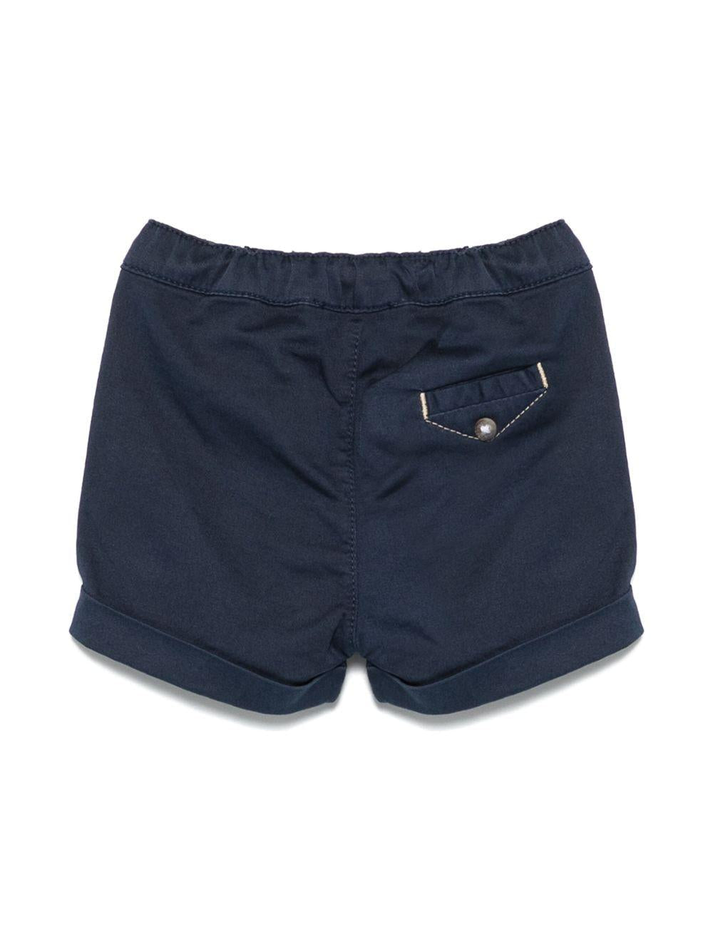 Shorts con risvolto per neonato Tartine & Chocolat blu con tasca finta - Rubino Kids
