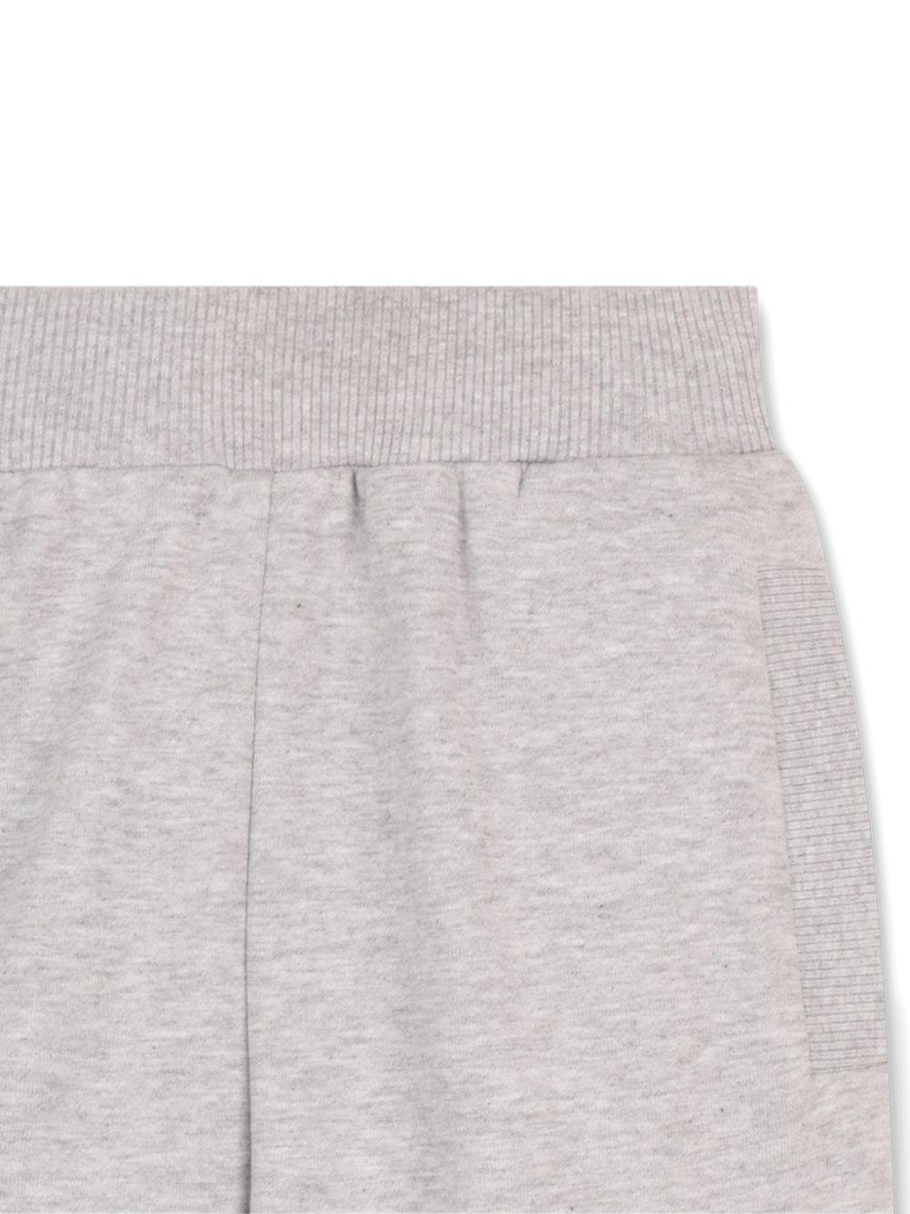 Shorts da bambino Givenchy Kids grigio con stampa logo - Rubino Kids