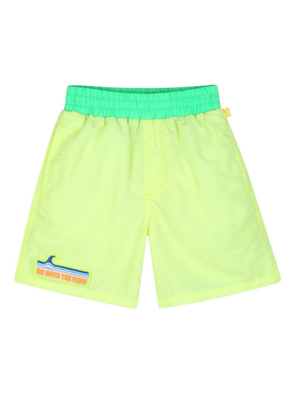 Shorts da mare per bambino Billieblush giallo con applicazione - Rubino Kids