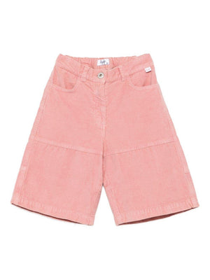 Il Gufo girls' shorts with corduroy panels