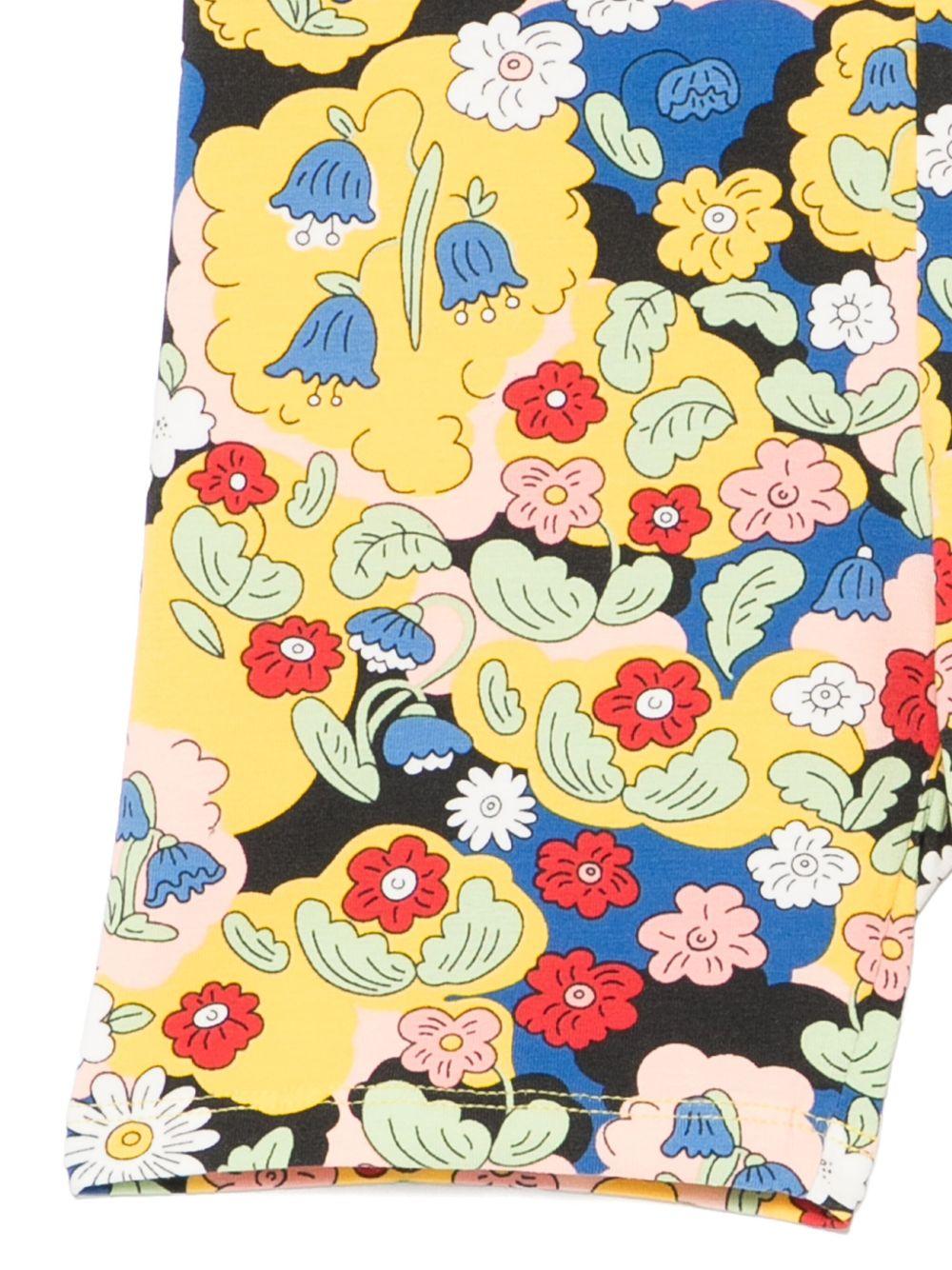 Shorts per bambina Mini Rodini multicolor con stampa floreale e elastico in vita - Rubino Kids