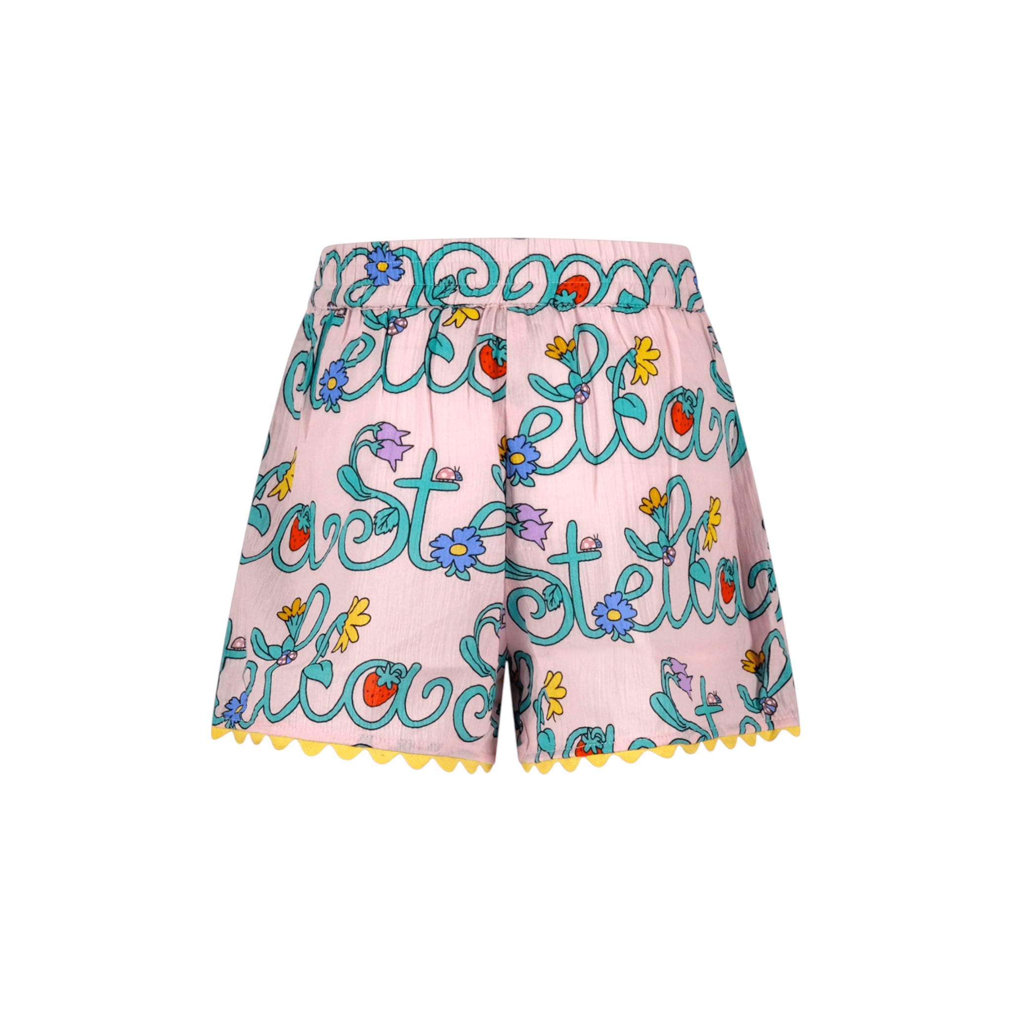 Shorts per bambina Stella McCartney Kids rosa con stampa all - over - Rubino Kids