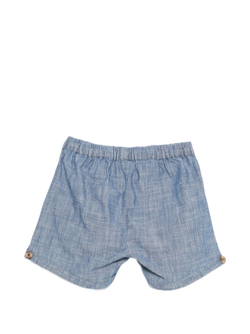 Shorts per bambino Donsje denim con vita elasticizzata - Rubino Kids
