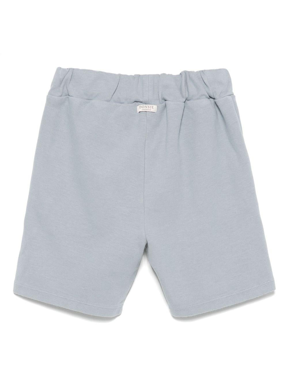 Shorts per bambino Donsje Ithri azzurro con motivo con ricamo - Rubino Kids