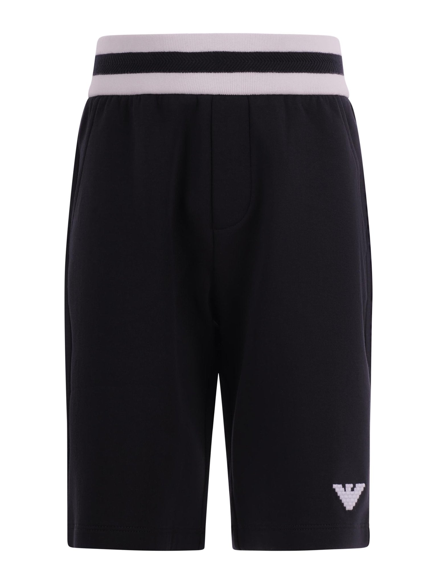 Shorts per bambino Emporio Armani Kids blu con caratteristico logo a forma di aquila - Rubino Kids