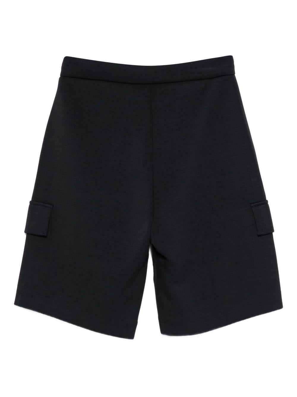 Shorts per bambino Emporio Armani Kids nero con toppa con logo - Rubino Kids