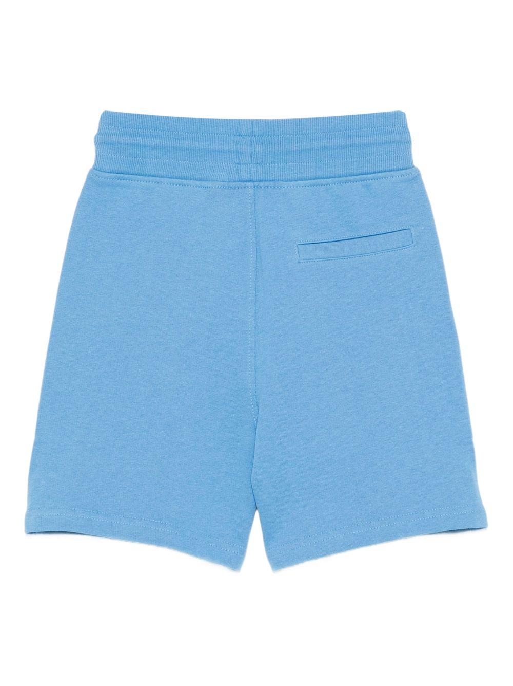 Shorts per bambino Molo azzurro con dettaglio ricamato - Rubino Kids