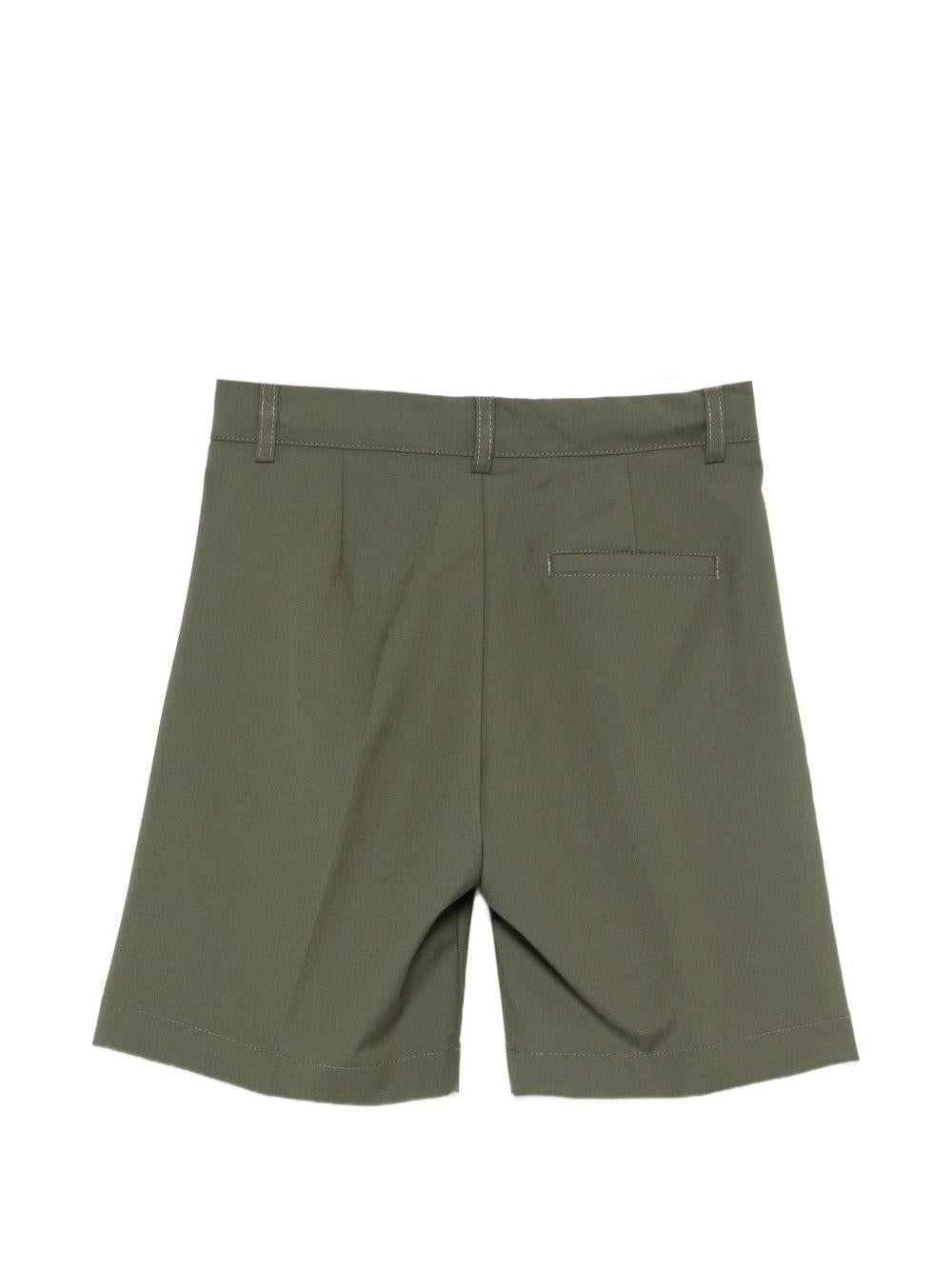Shorts per bambino Paolo Pecora Kids verde con zip - Rubino Kids