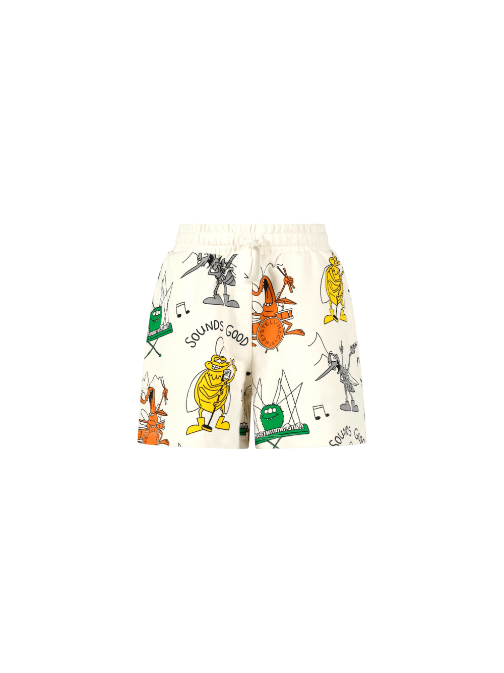 Shorts per bambino Stella McCartney Kids bianchi con stampa grafica - Rubino Kids