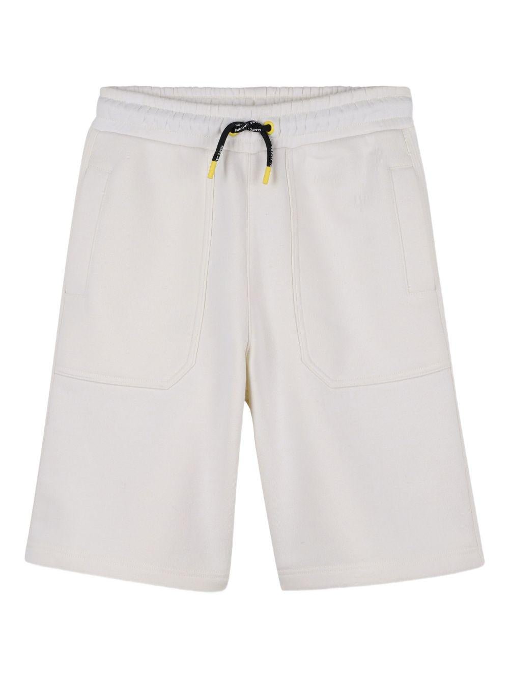 Shorts per bambino The Marc Jacobs Kids bianchi con toppa con logo posteriore - Rubino Kids