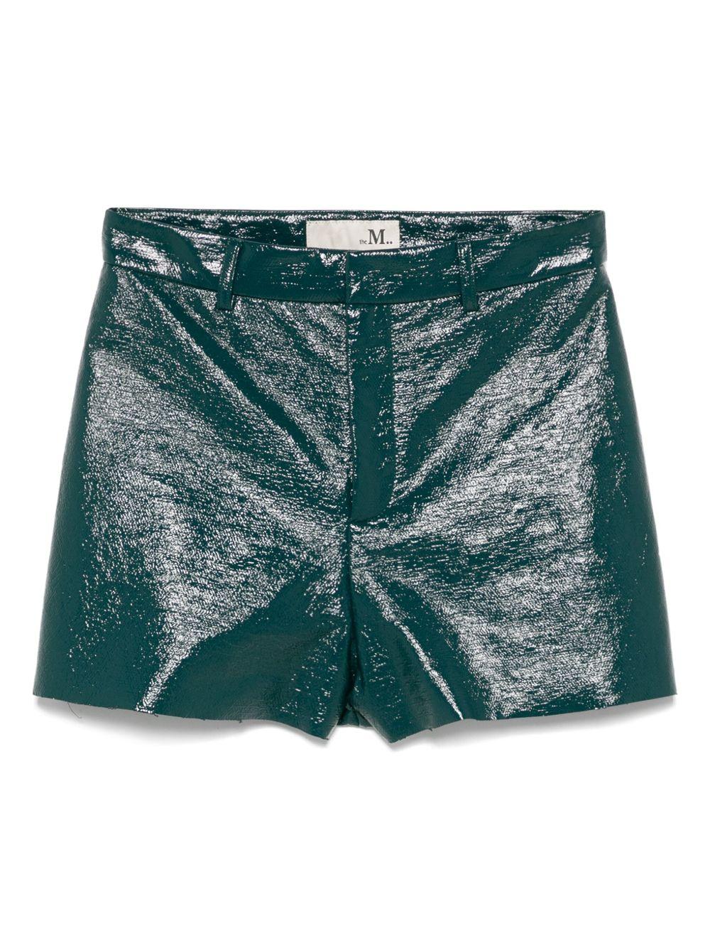 Shorts per donna THE M Nunkas verde con orlo a taglio vivo - Rubino Kids