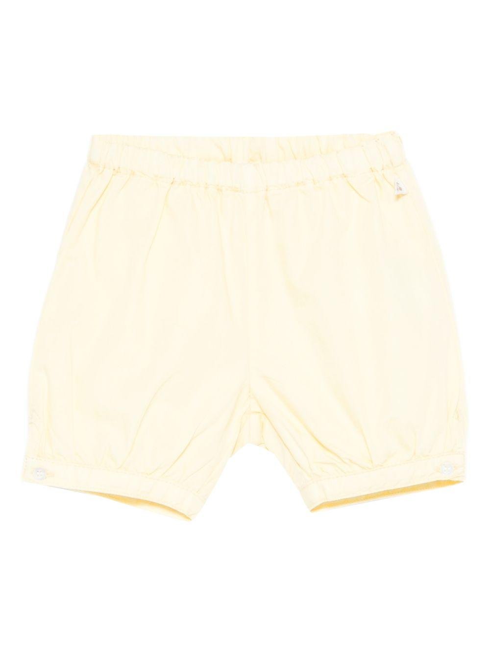 Shorts per neonata Bonpoint giallo con elastico in vita - Rubino Kids