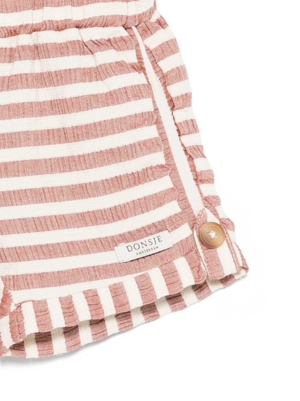 Shorts per neonata Donsje multicolor con design a righe - Rubino Kids