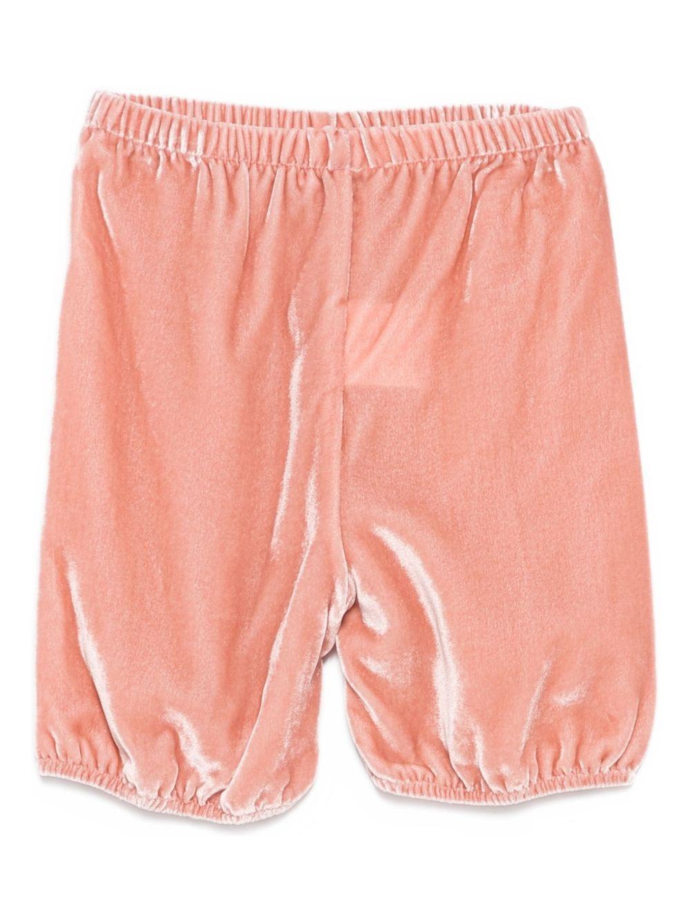 Shorts per neonata Jesurum Baby rosa con elastico in vita - Rubino Kids
