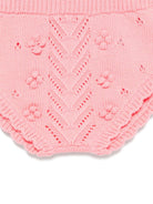 Shorts per neonata Louise Misha rosa con lavorazione a maglia - Rubino Kids