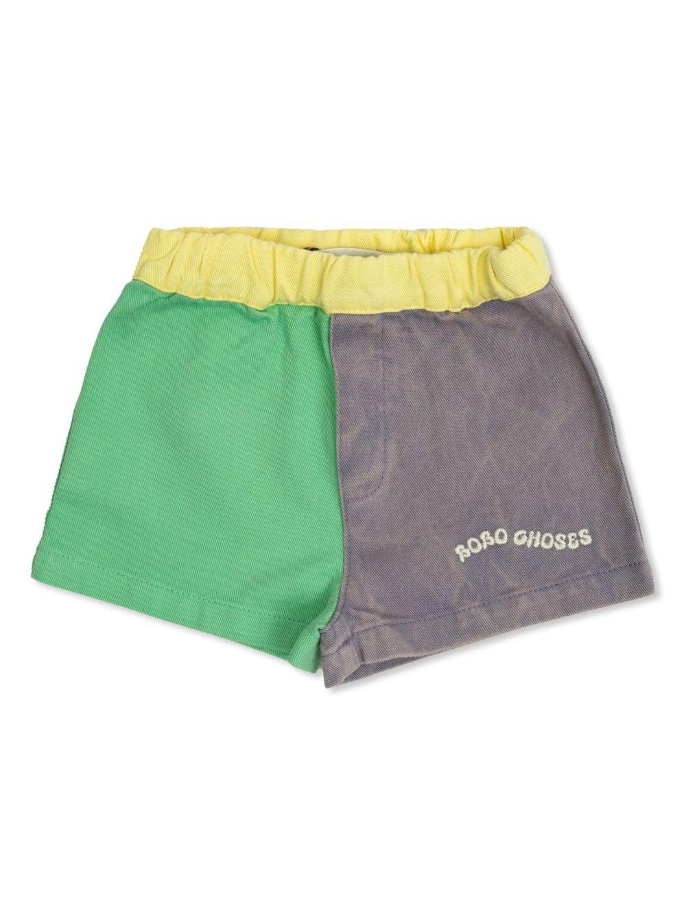 Shorts per neonato Bobo Choses multicolore con design color - block - Rubino Kids
