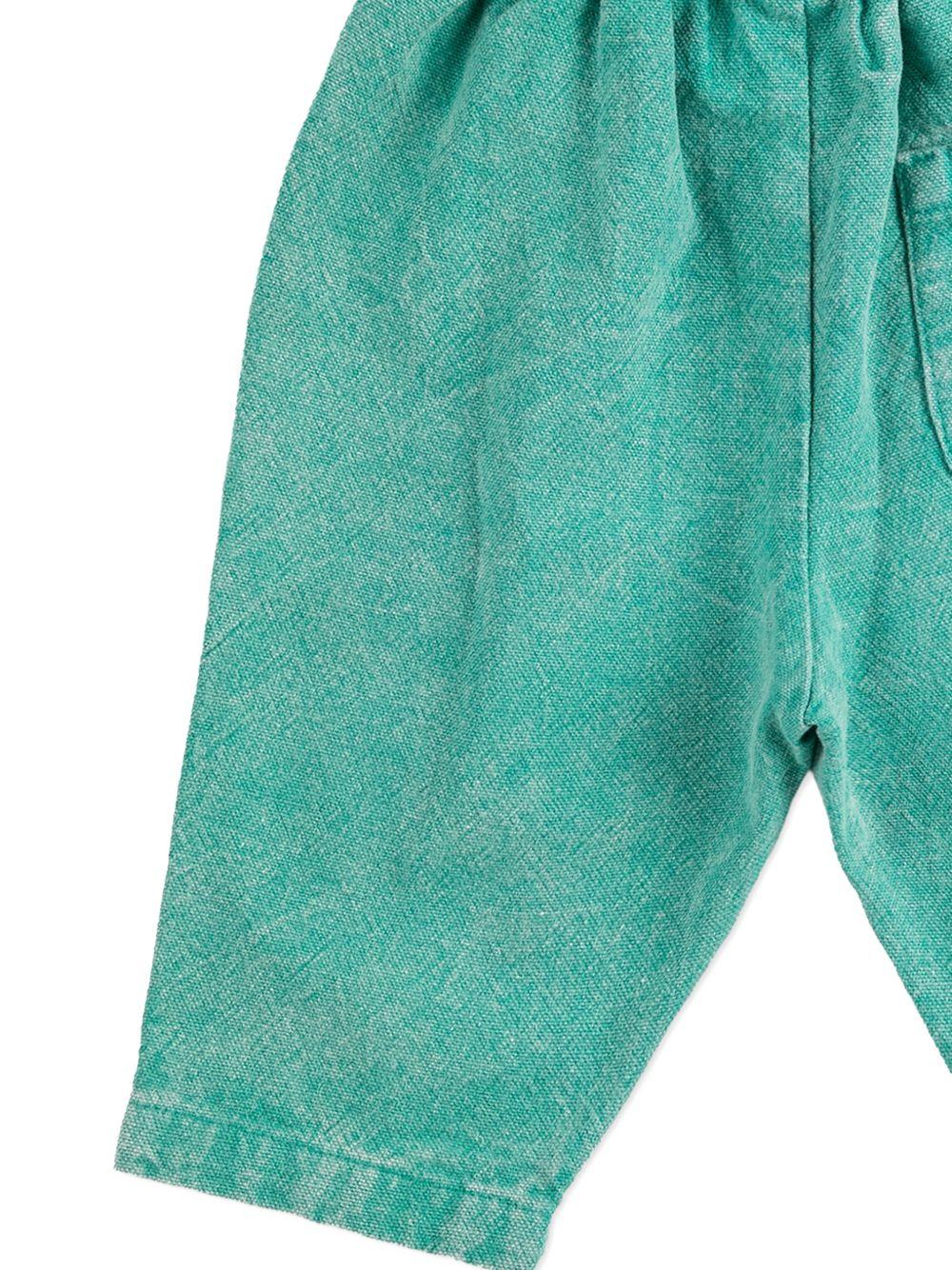 Shorts per neonato Bobo Choses verdi con vita elasticizzata - Rubino Kids