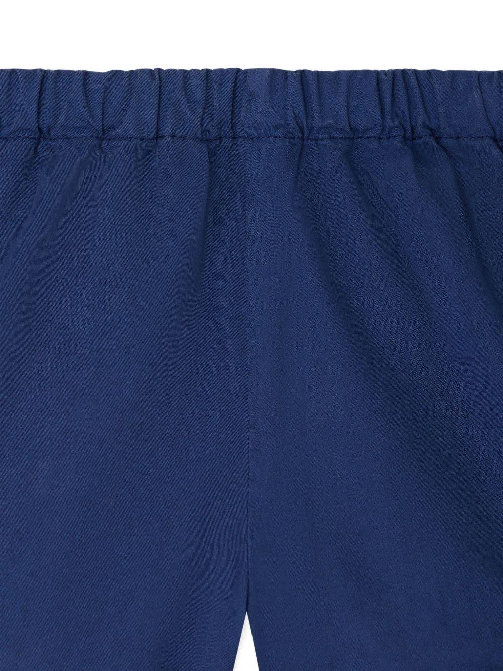 Shorts per neonato Bonpoint blu con vita elasticizzata - Rubino Kids