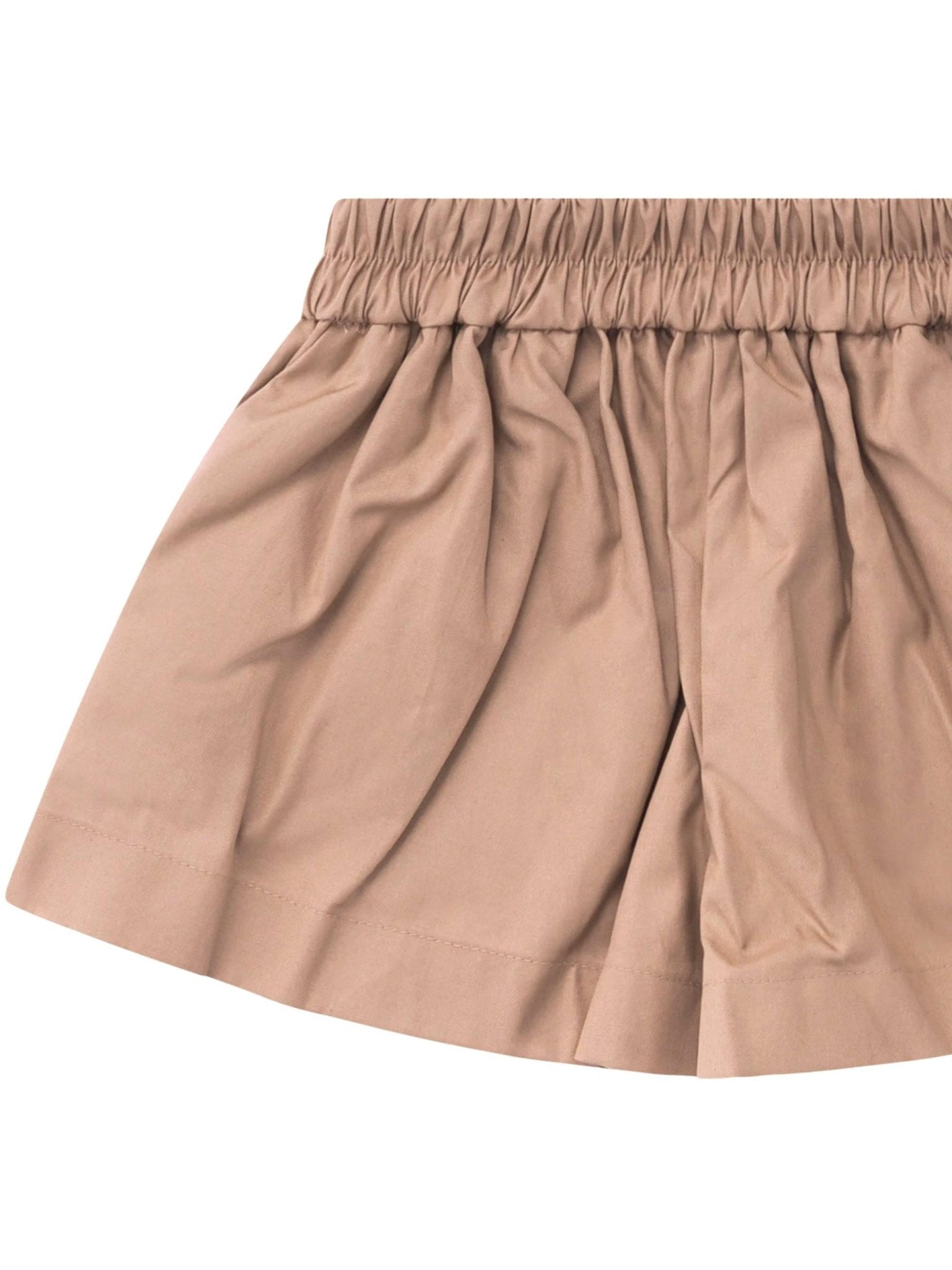 Shorts per neonato Burberry Kids beige con vita elasticizzata - Rubino Kids