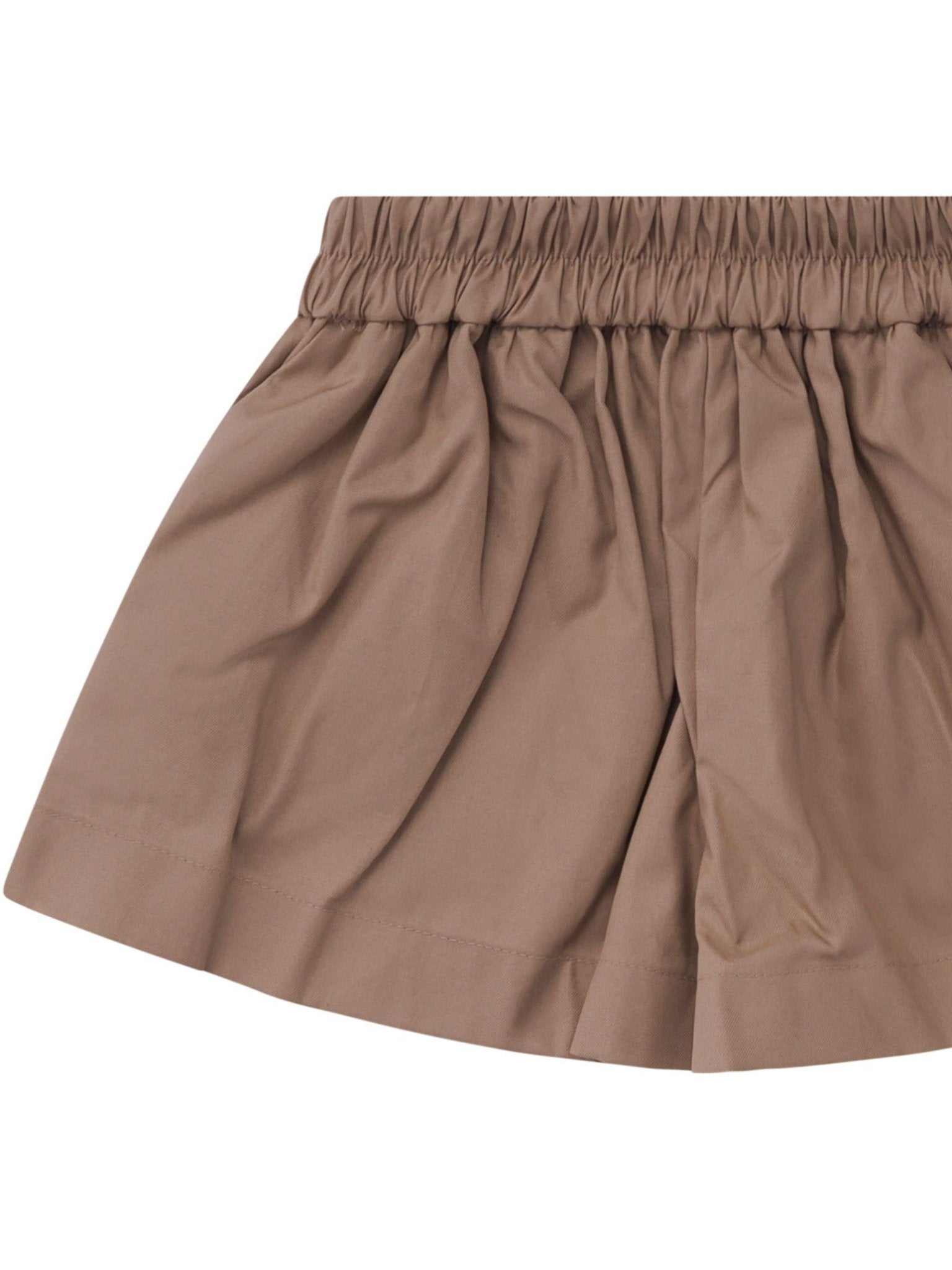 Shorts per neonato Burberry Kids beige con vita elasticizzata - Rubino Kids