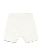 Shorts per neonato Jesurum Baby bianchi con chiusura laterale con bottone - Rubino Kids