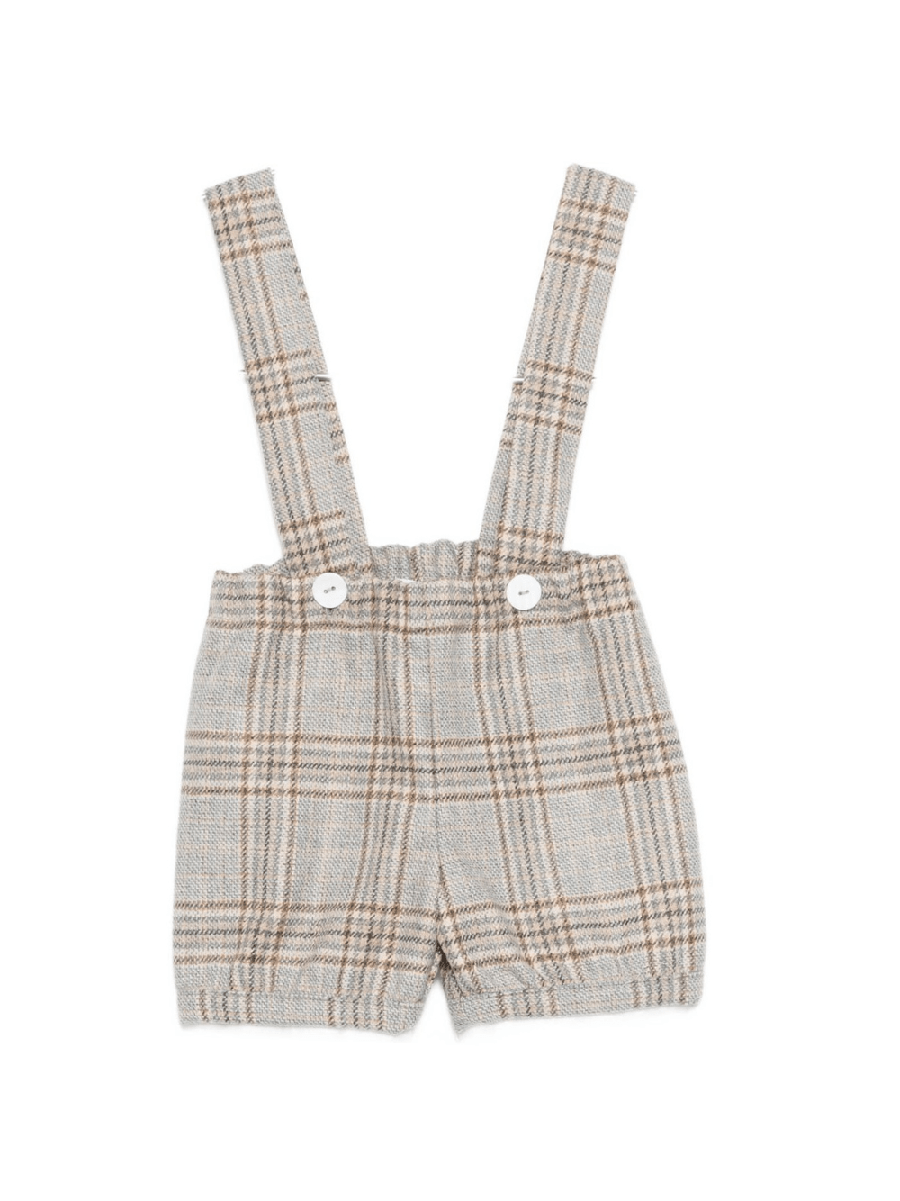 Shorts per neonato Jesurum Baby grigio con bretelle - Rubino Kids