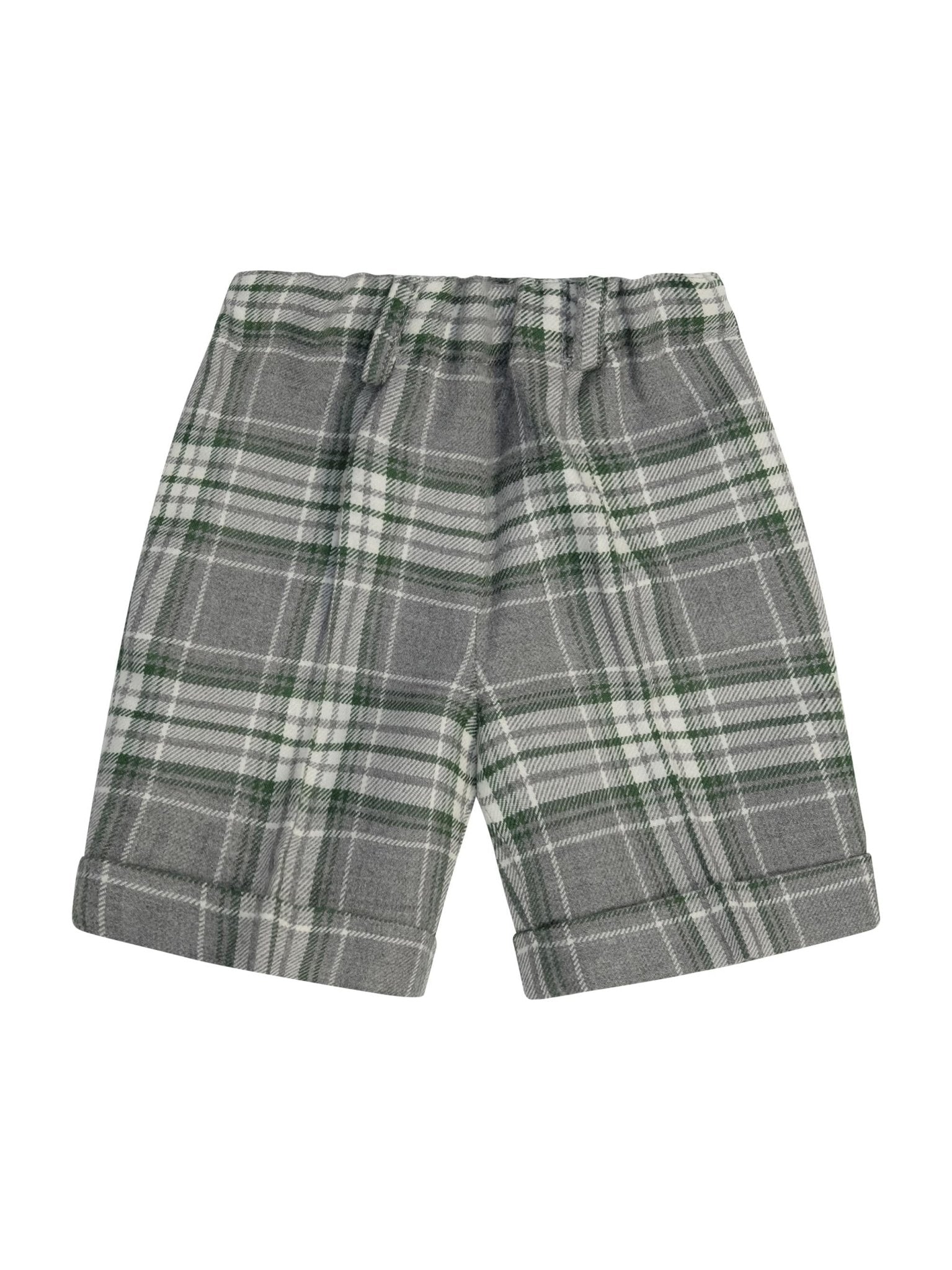 Shorts per neonato Paio Crippa multicolor con motivo a quadri - Rubino Kids