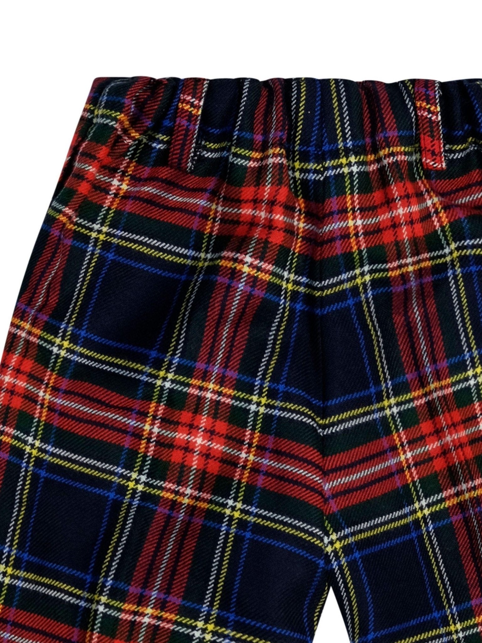 Shorts per neonato Paio Crippa multicolore con motivo scozzese - Rubino Kids