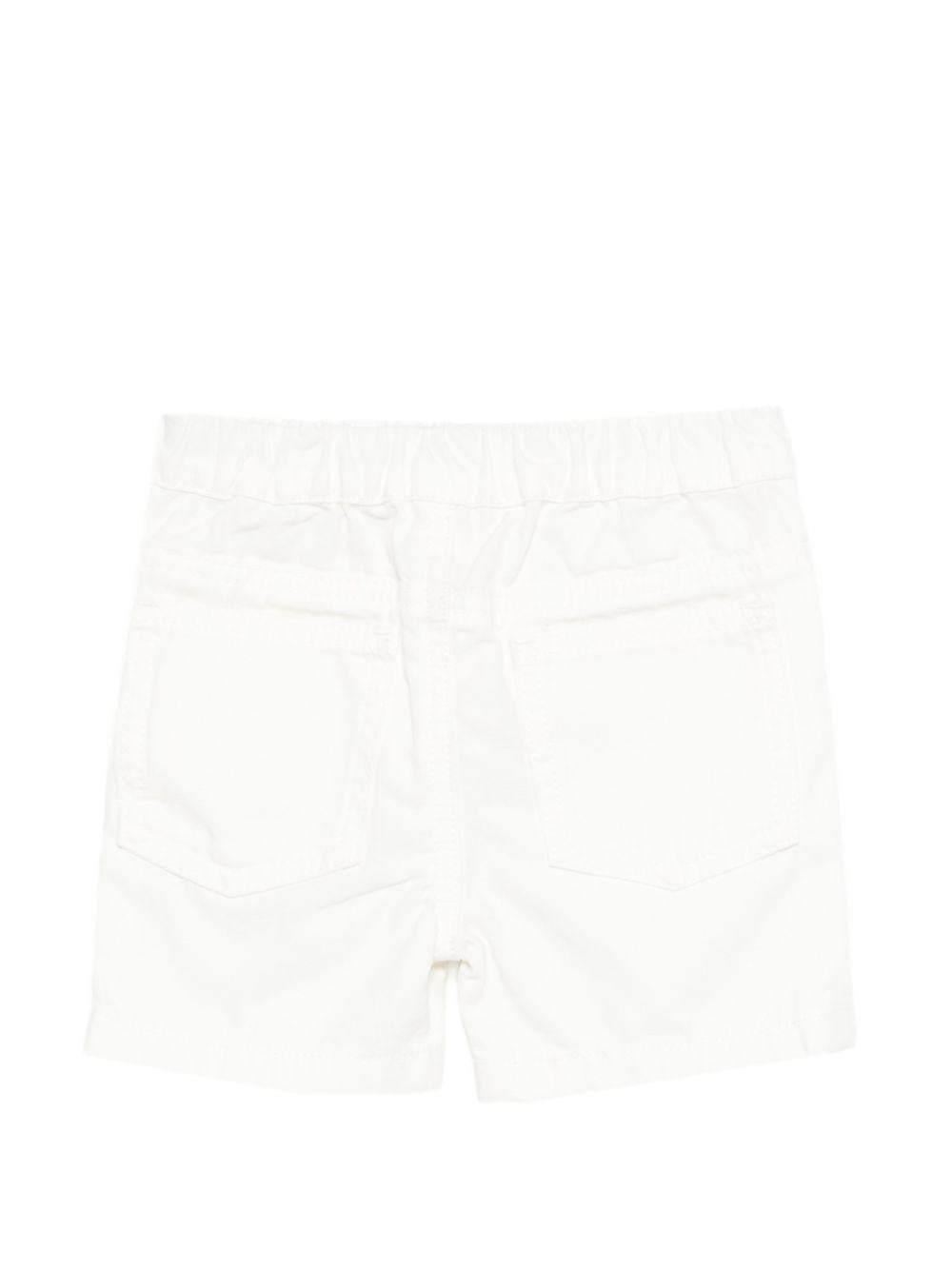 Shorts per neonato Stella McCartney Kids bianco con applicazione - Rubino Kids