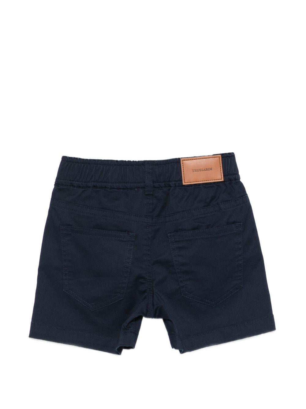 Shorts per neonato Trussardi Junior blu con vita elasticizzata - Rubino Kids