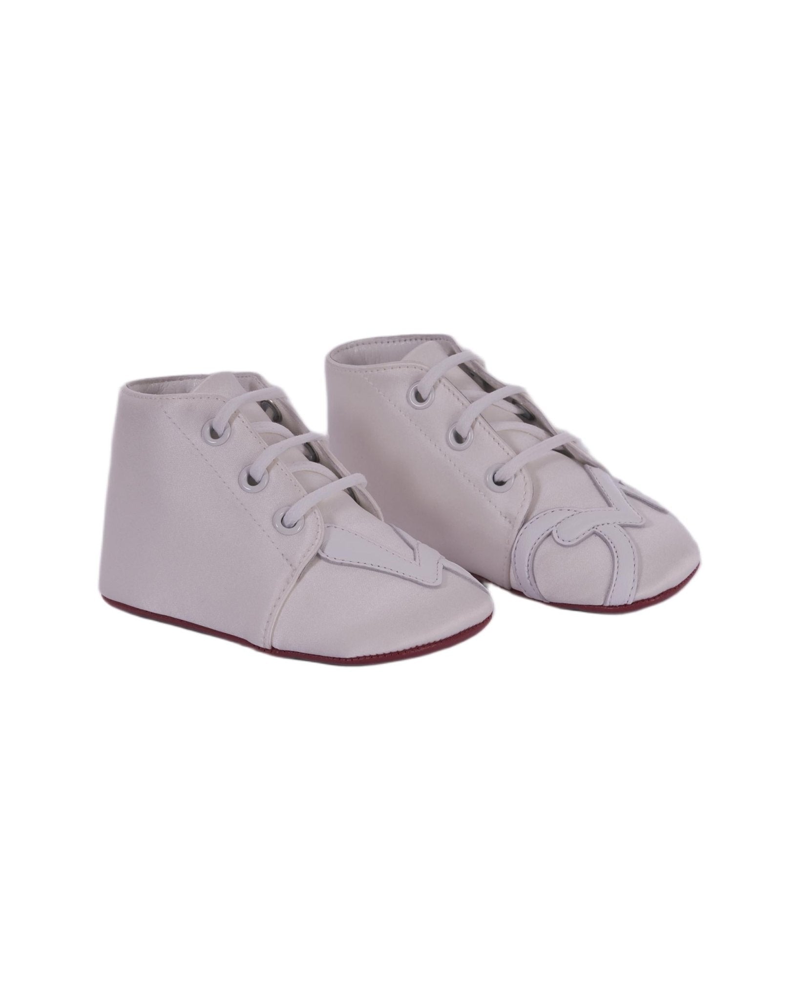 Sneakers Baby Love per neonati Christian Louboutin Kids bianche con punta squadrata - Rubino Kids