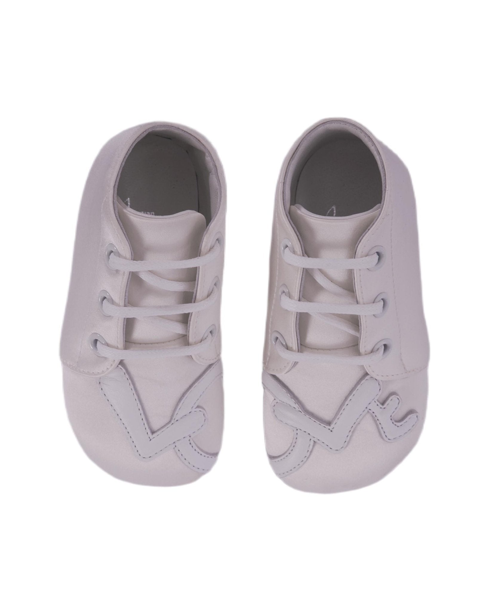Sneakers Baby Love per neonati Christian Louboutin Kids bianche con punta squadrata - Rubino Kids