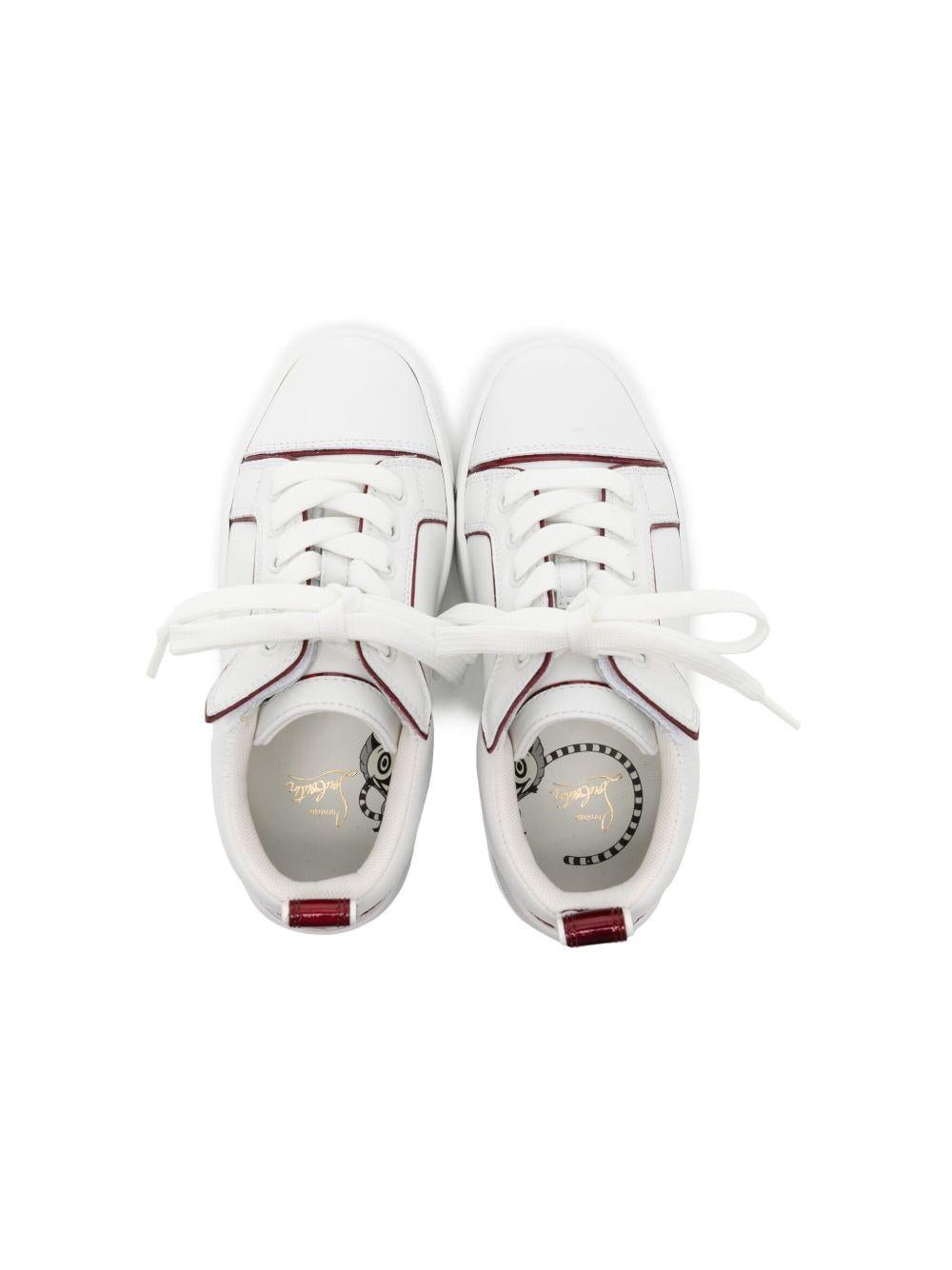 Sneakers Funnyto per bambini Christian Louboutin Kids bianco con inserti - Rubino Kids