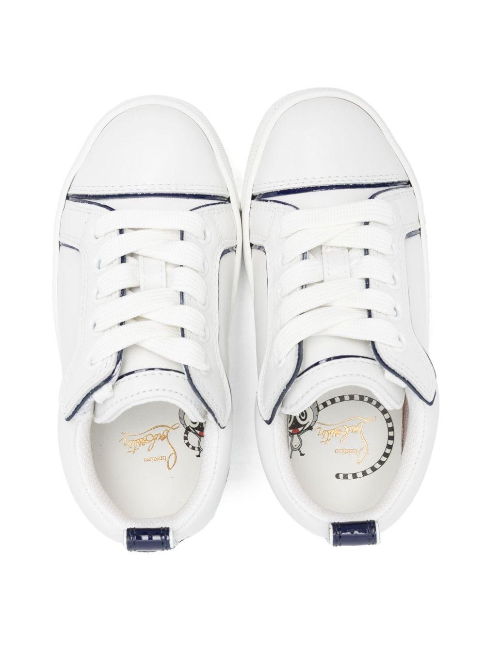 Sneakers Funnyto per bambini Christian Louboutin Kids bianco con inserti - Rubino Kids