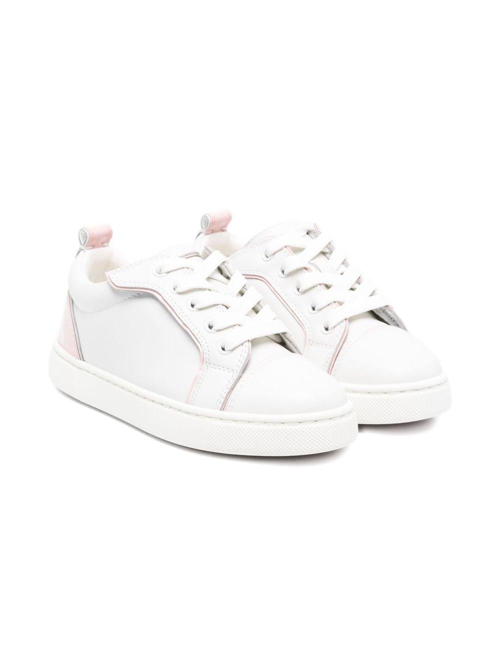 Sneakers Funnyto per bambini Christian Louboutin Kids bianco con inserti - Rubino Kids